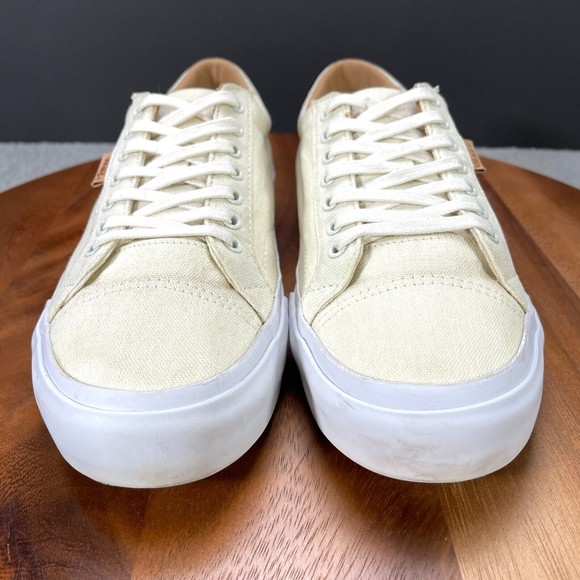 Vans Court Mens Size 8.5 Sneakers Shoes Canvas Marshmallow Ultra Cush - Picture 2 of 9